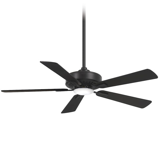 Minka Aire Contractor Plus LED 52" Ceiling Fan, Coal/Etched Lens - F556L-CL