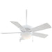 Minka Aire Supra 44" LED Ceiling Fan, White - F563L-SP-WH