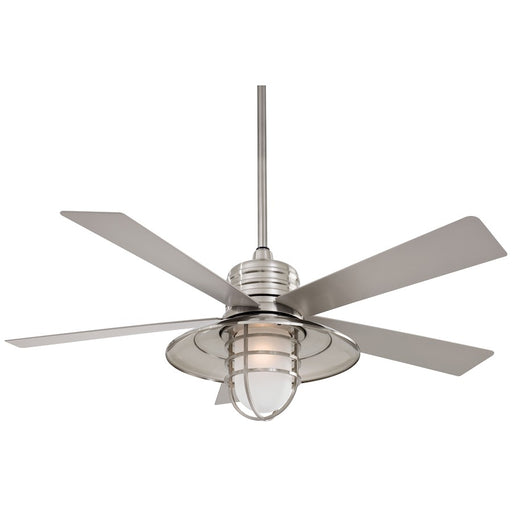 Minka Aire Rainman 54" LED Ceiling Fan, Brushed Nickel Wet - F582L-BNW