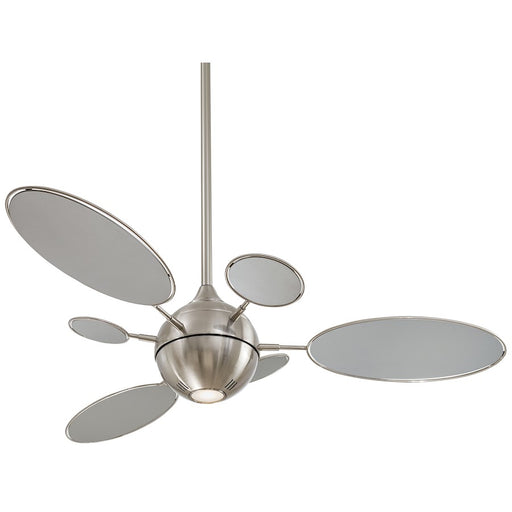Minka Aire Cirque LED 54" Ceiling Fan, Brushed Nickel/Frosted White - F596L-BN