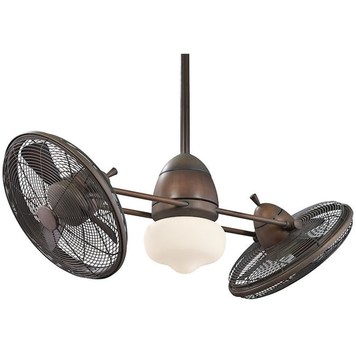 Minka Aire Gyro LED 42" Ceiling Fan, Restoration Bronze/Etched Opal - F602L-RRB