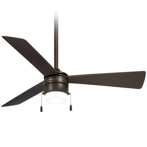 Minka Aire Vital LED 44" Ceiling Fan, Rubbed Bronze/Frosted White - F676L-ORB