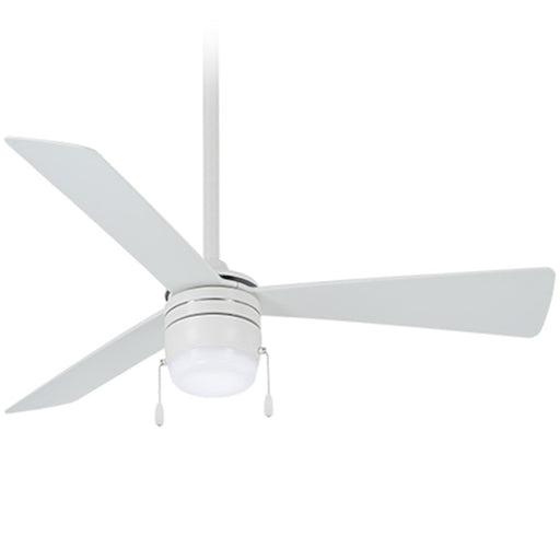 Minka Aire Vital LED 44" Ceiling Fan, Flat White/Frosted White - F676L-WHF
