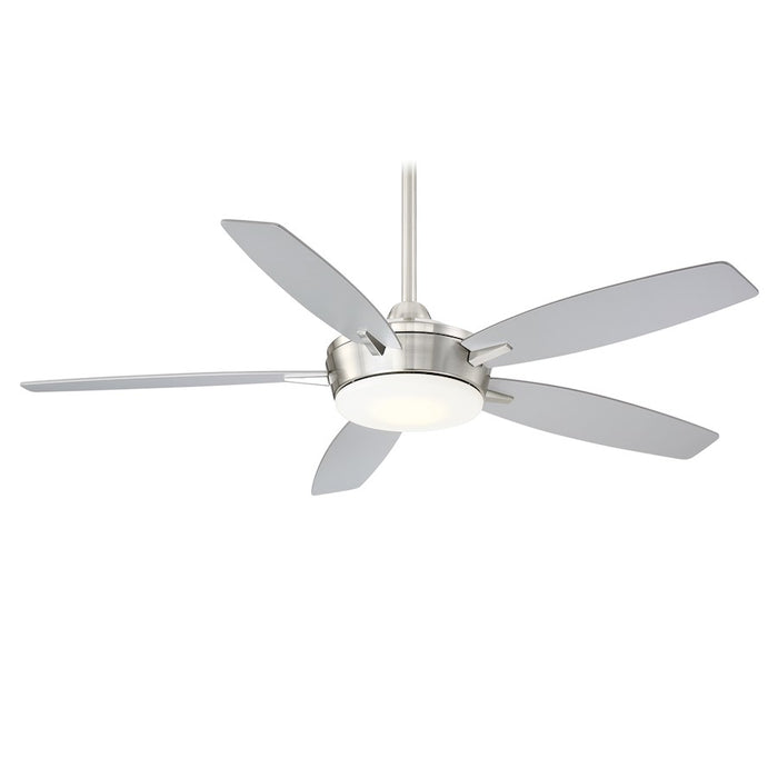 Minka Aire Espace LED 52"Â Ceiling Fan, Brushed Nickel with Silver