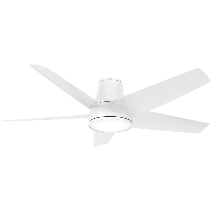 Minka Aire Chubby II 58" Outdoor LED Ceiling Fan/Wifi, White/Etched - F782L-WHF