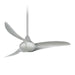 Minka Aire Wave 44" Ceiling Fan, Silver - F854-SL