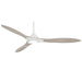 Minka Aire Sleek LED 60" Ceiling Fan, Flat White - F868L-WHF