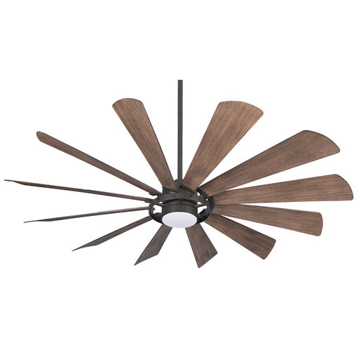 Minka Aire Windmolen LED 65" Ceiling Fan, Bronze/Etched Lens - F870L-ORB