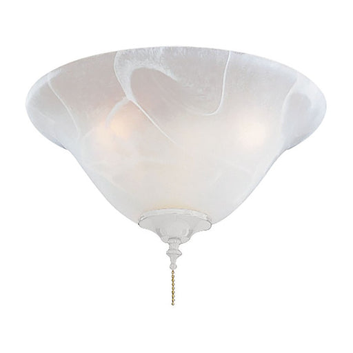 Minka Aire Universal 13" LED Etched Marble Glass Light Kit, White - K9363L