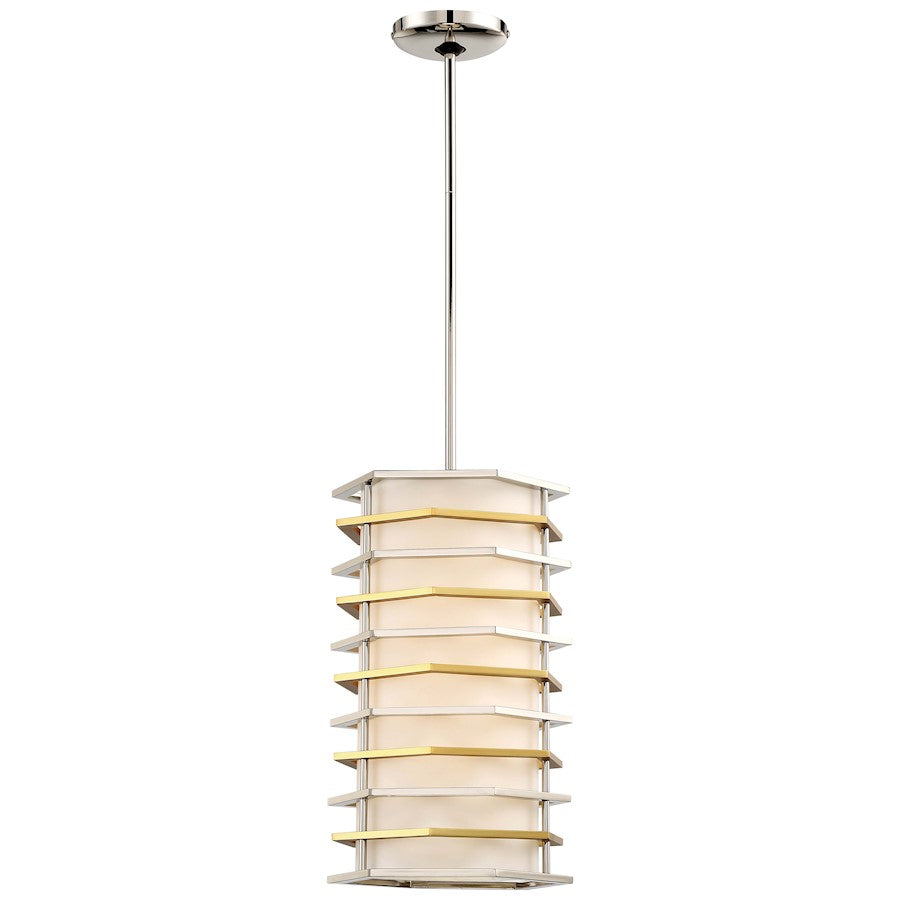 OPEN BOX ITEM: George Kovacs Levels LED Mini Pendant, P Nkl/Honey - P1071-657-L