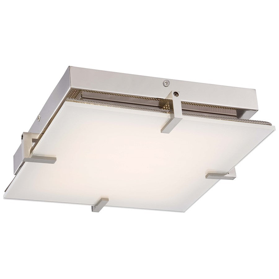 Minka George Kovacs Hooked LED Flush Mount, Polished Nickel