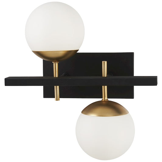 Alluria Wall Sconce, Weathered Black/Autumn Gold