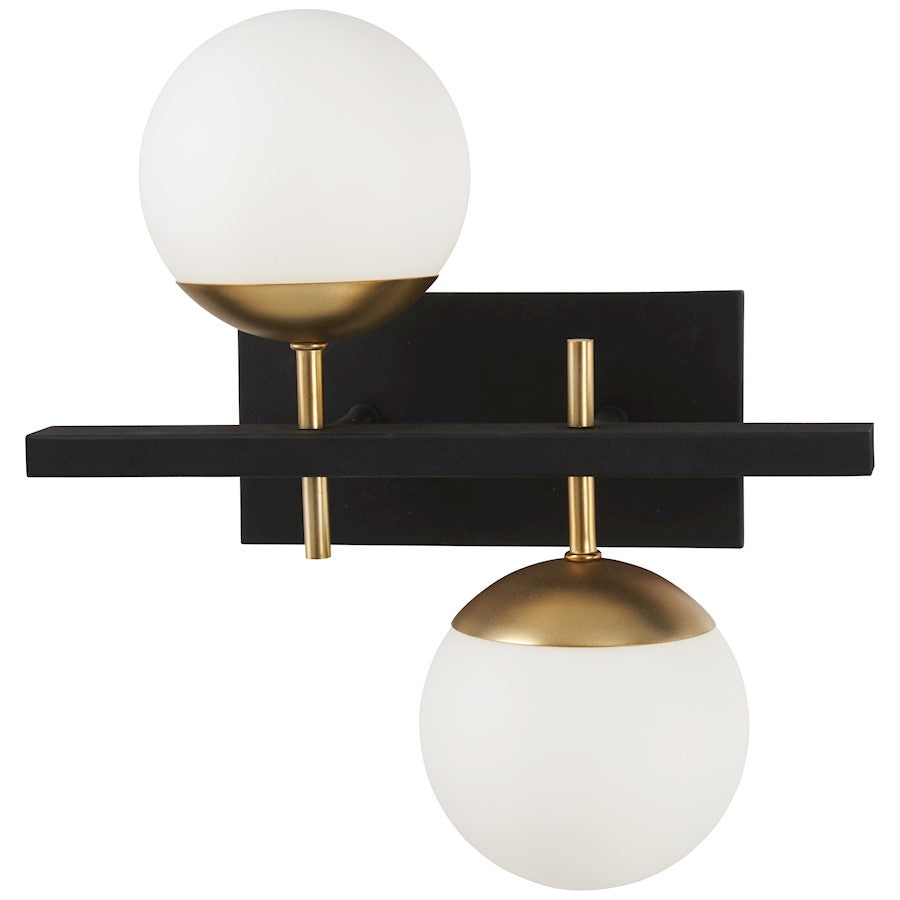 OPEN BOX ITEM: George Kovacs Alluria Sconce, Weathered Black/Autumn - P1351-618