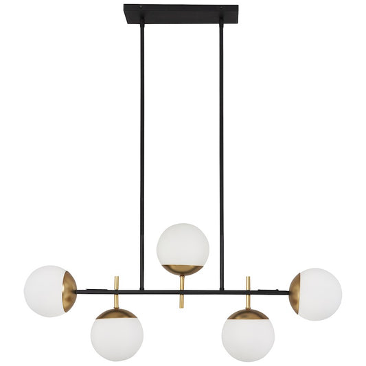 Minka George Kovacs Alluria Island Light, Weathered Black/Autumn Gold