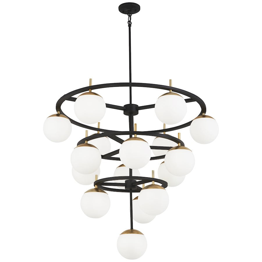 Alluria Chandelier, Weathered Black