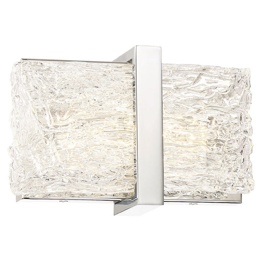 Forest Ice 1 Light LED Bathroom Vanity Light, Chrome