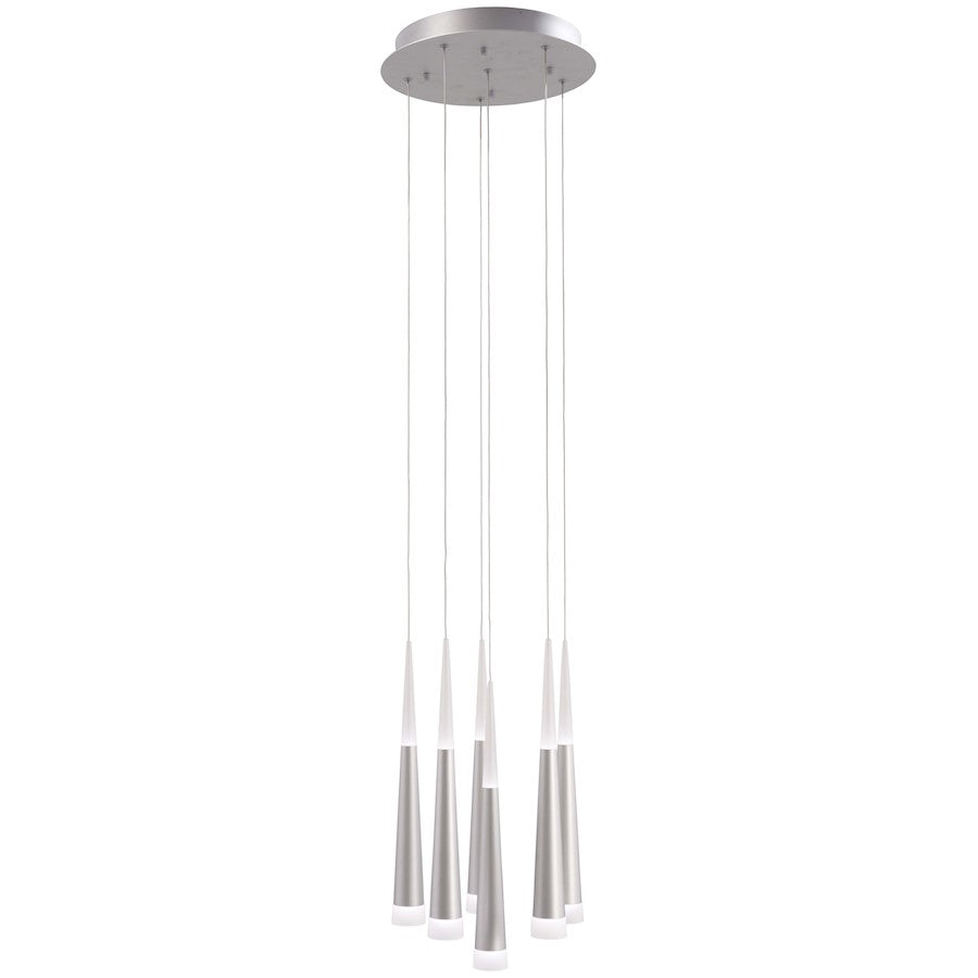 LED Pendant, Brushed Aluminum