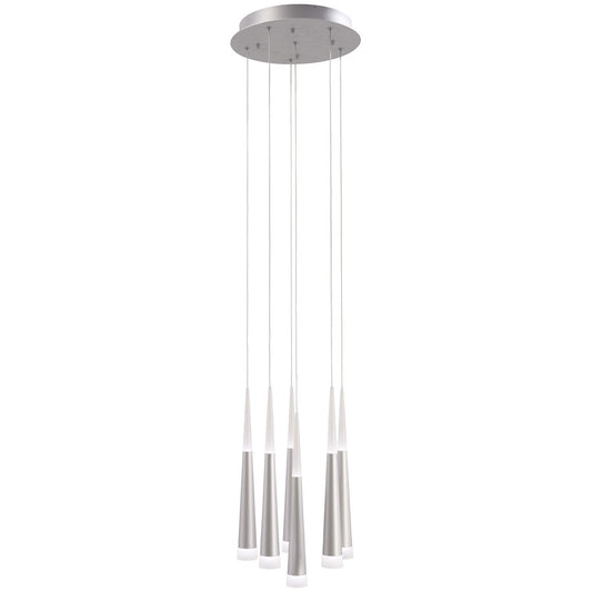 LED Pendant, Brushed Aluminum