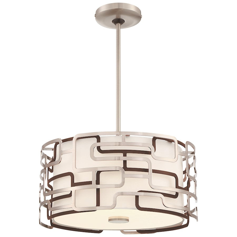 LED Pendant, Nickel/Bronze