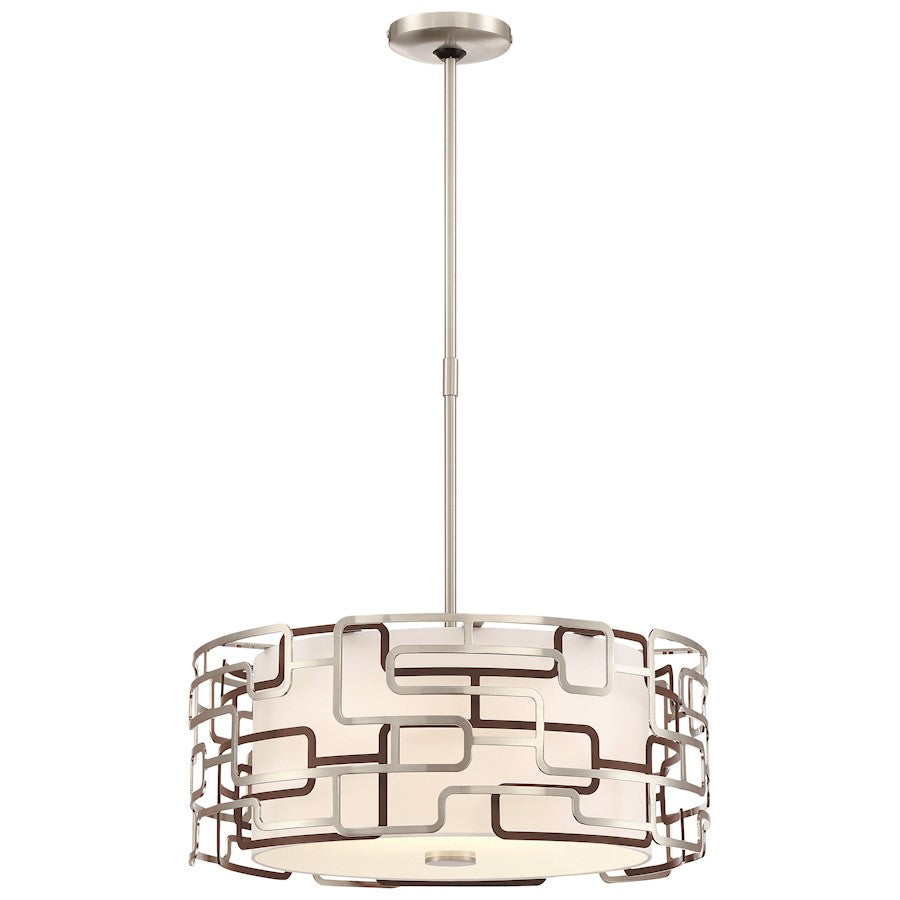 LED Pendant, Nickel/Bronze