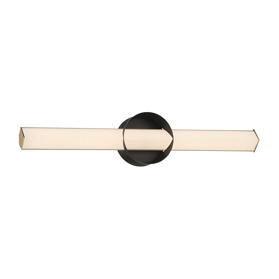 Minka George Kovacs Inner Circle 24" LED Wall Sconce, Coal/Gold - P1543-688-L