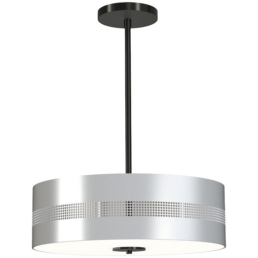 Minka George Kovacs Grid 3 4 Light Semi Flush/Pendant, Coal/Nickel - P1594-691