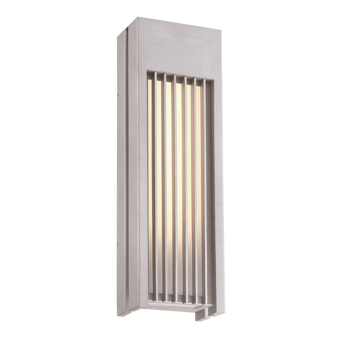 George Kovacs Midrise Outdoor LED Wall Sconce, Sand Silver