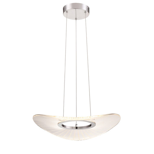 LED Pendant, Brushed Nickel