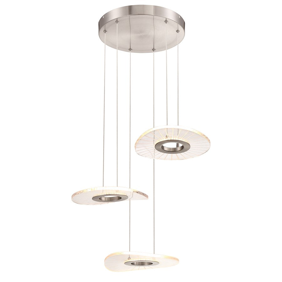 LED Pendant, Brushed Nickel