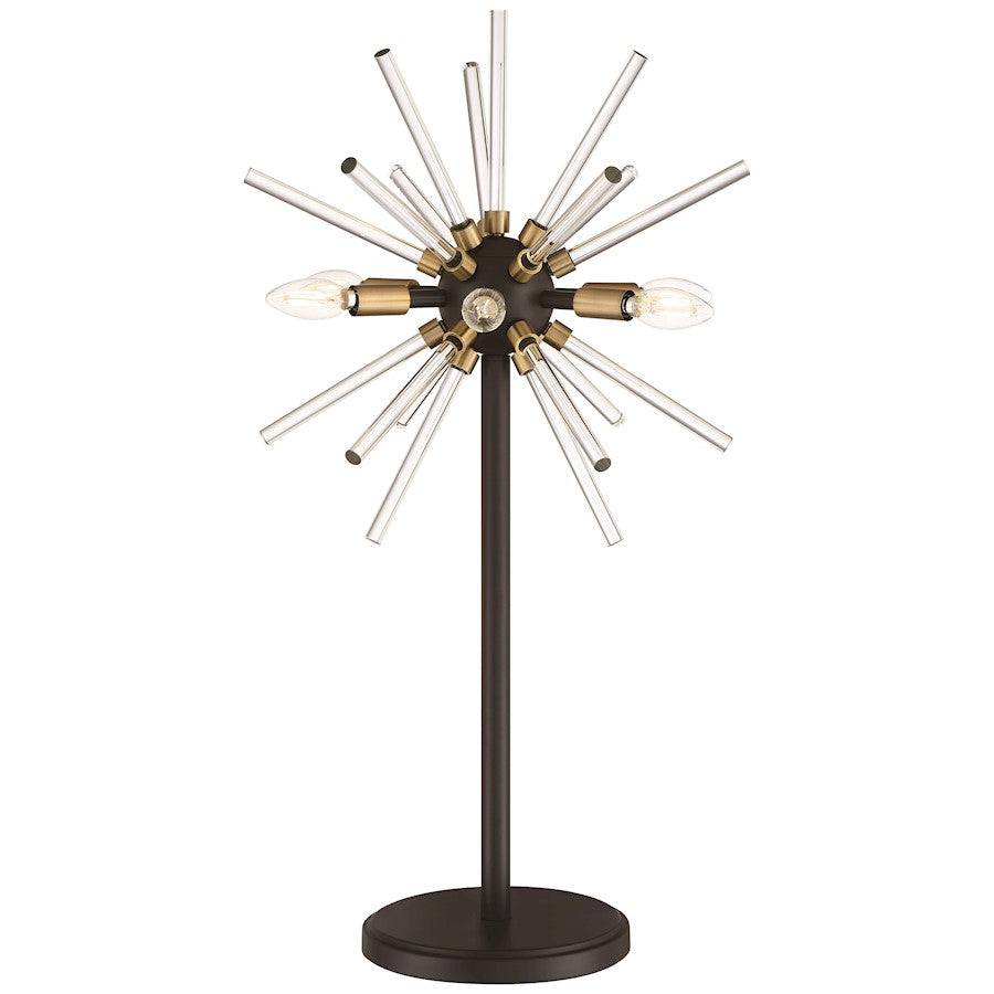 George Kovacs Spiked LED Table Lamp, Painted Bronze