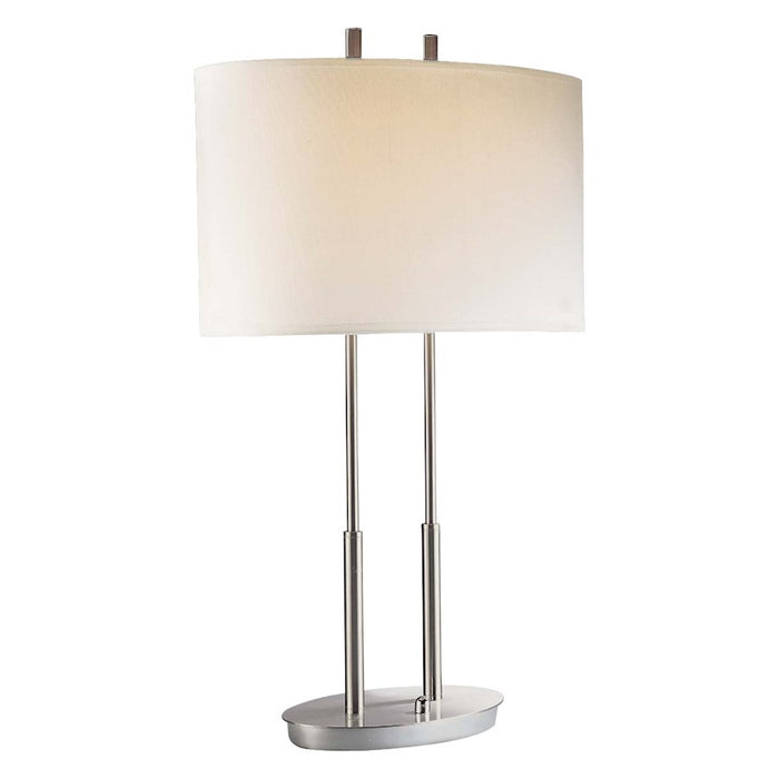 Minka George Kovacs 2 Light Table Lamp, Brushed Nickel
