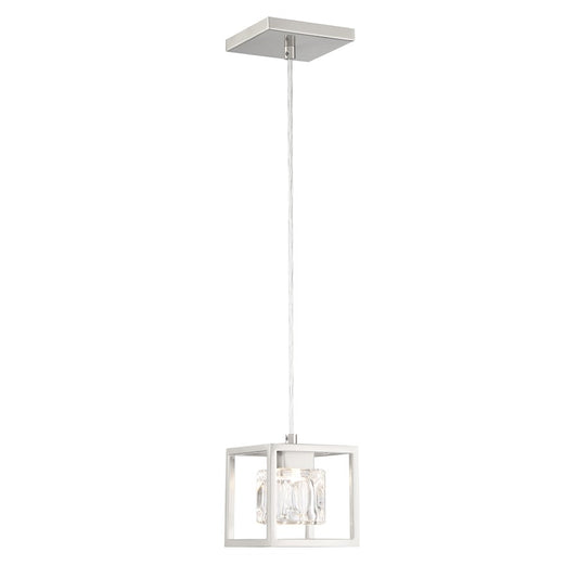 Minka George Kovacs San Marin 1 Light LED Mini Pendant, Nickel - P1861-084-L