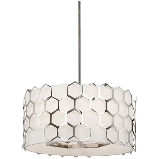 Minka George Kovacs Missing Link 6 Light Pendant/Semi Flush, NK/WH - P1897-613