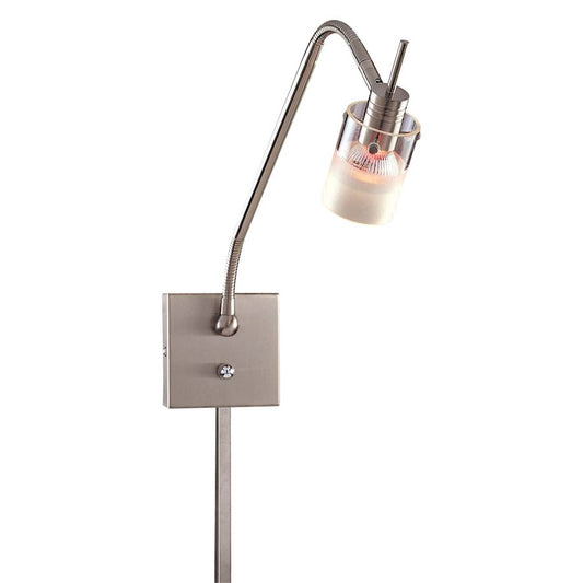 1 Light Low Voltage Wall Lamp, Brushed Nickel