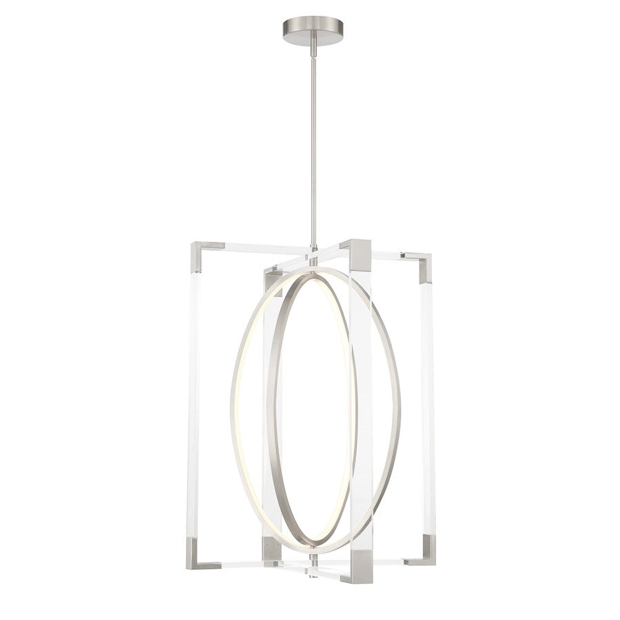 Minka George Kovacs Double Take 31.5" LED Pendant, Brushed Nickel - P2266-084-L