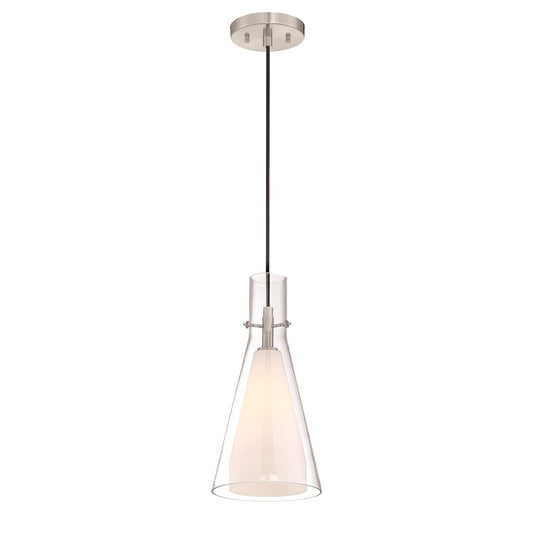 1 Light Mini Pendant, Brushed Nickel