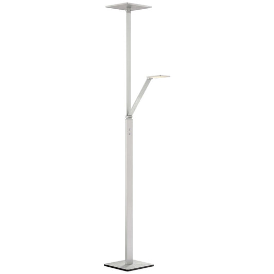 Minka George Kovacs LED Floor Lamp, Chiseled Nickel