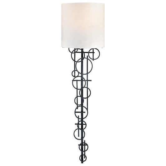 1 Light Wall Sconce, Black