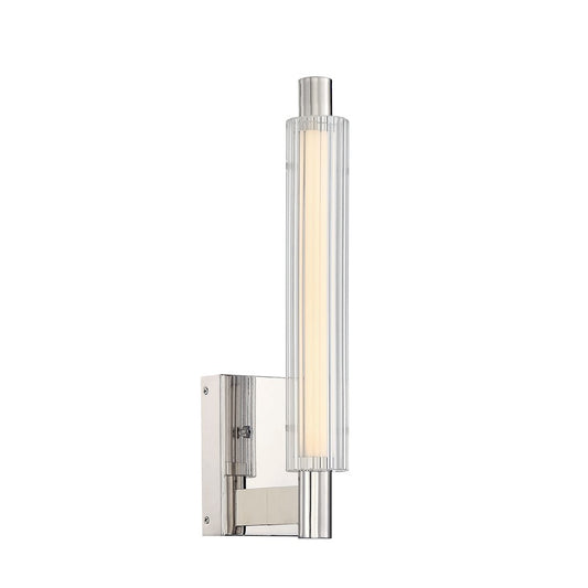 Minka George Kovacs Double Barrel 1 Light LED Wall Sconce, Nickel - P5331-613-L