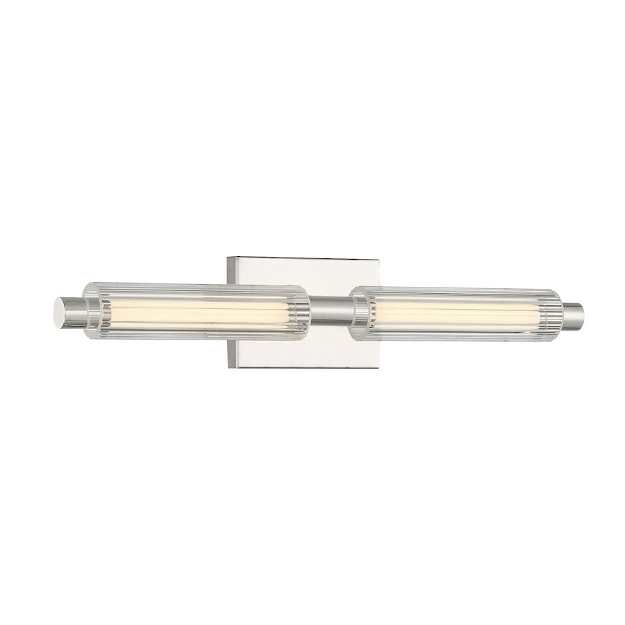 Minka George Kovacs Double Barrel 2 Light LED Bath Vanity, Nickel - P5332-613-L