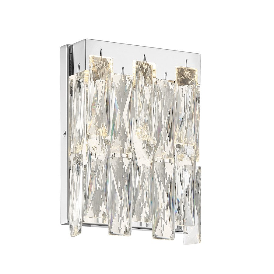 Minka George Kovacs Curio 7.25" LED Wall Sconce, Chrome/Clear - P5334-077-L