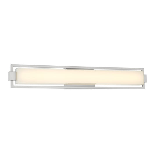 Minka George Kovacs Opening Act 31.25" LED Bath, Nickel/White - P5352-2-084-L