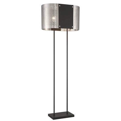 Minka George Kovacs Noho 2 Light Floor Lamp, Nickel/Sand Coal - P5534-420