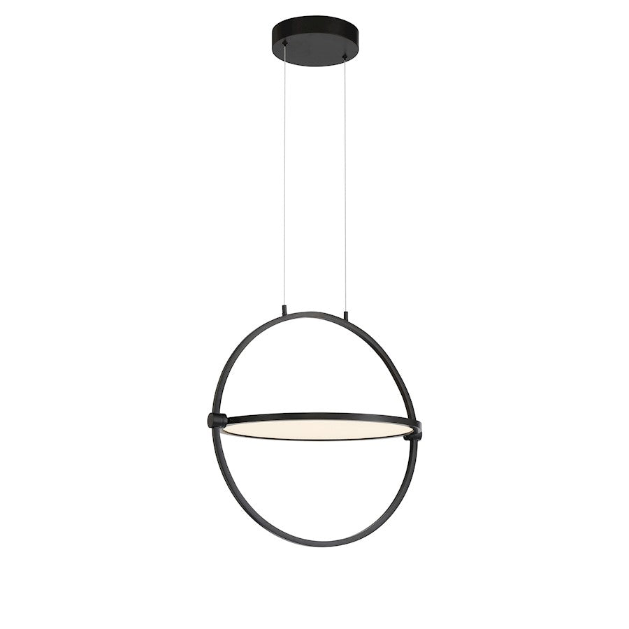 Minka George Kovacs Studio 23 LED 18" Pendant, Coal - P5541-66A-L