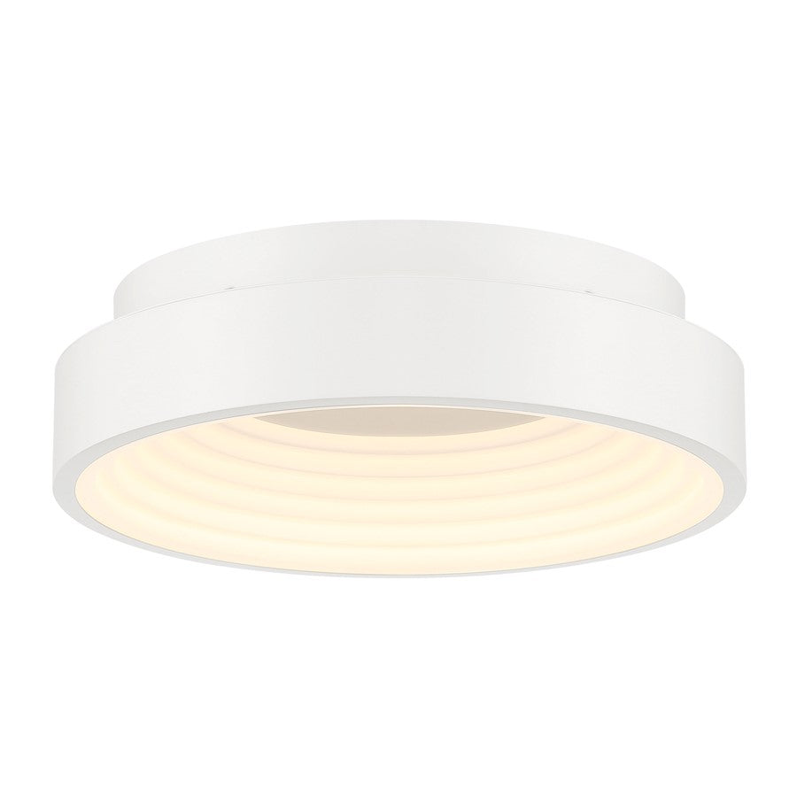 Minka George Kovacs Conc LED 15" Flush Mount, Matte White - P5551-44B-L