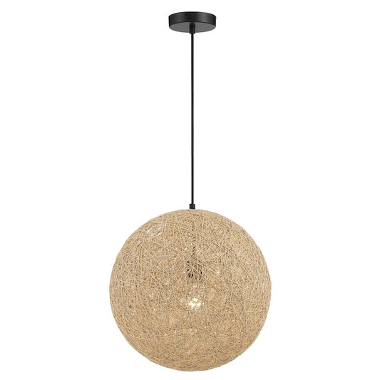 Minka George Kovacs Entwined 1 Light 16" Pendant, Coal - P5570-66A