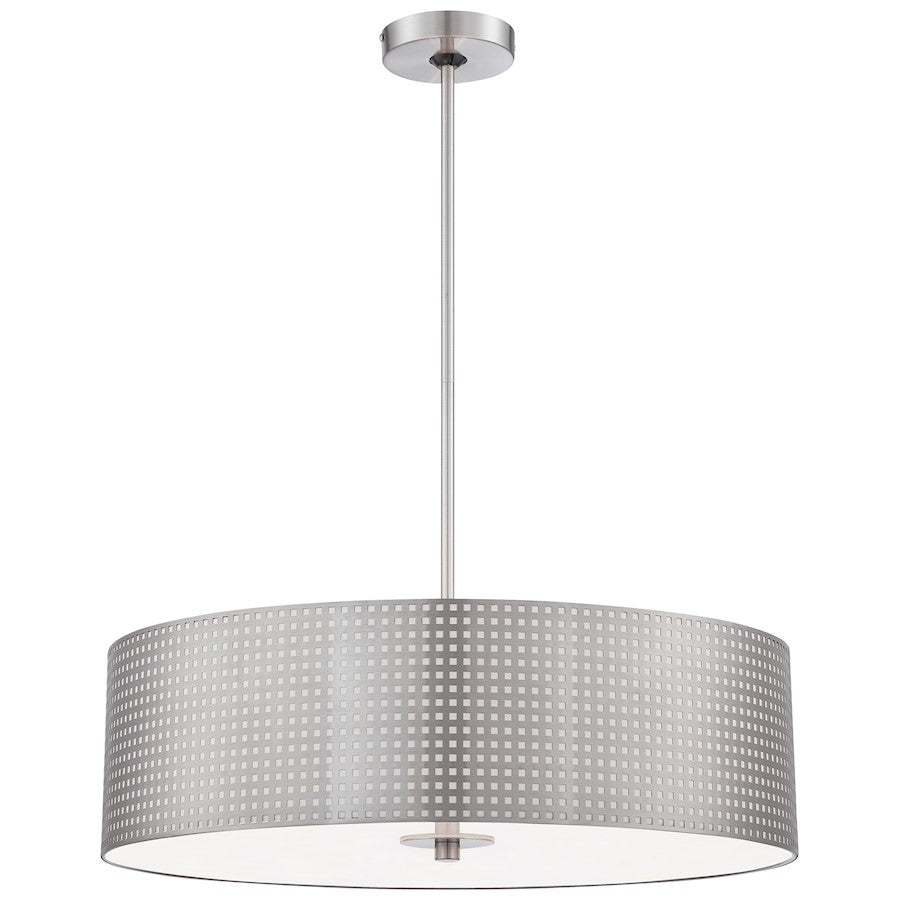 Drum Pendant, Brushed Nickel