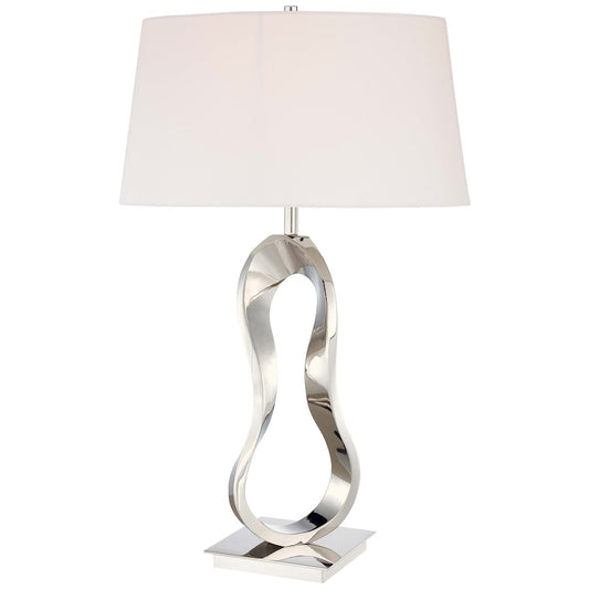 29" Table Lamp, Polished Nickel