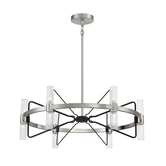 Minka George Kovacs Mass Transit 66" LED Pendant, Nickel/Sand Coal - P7872-420-L