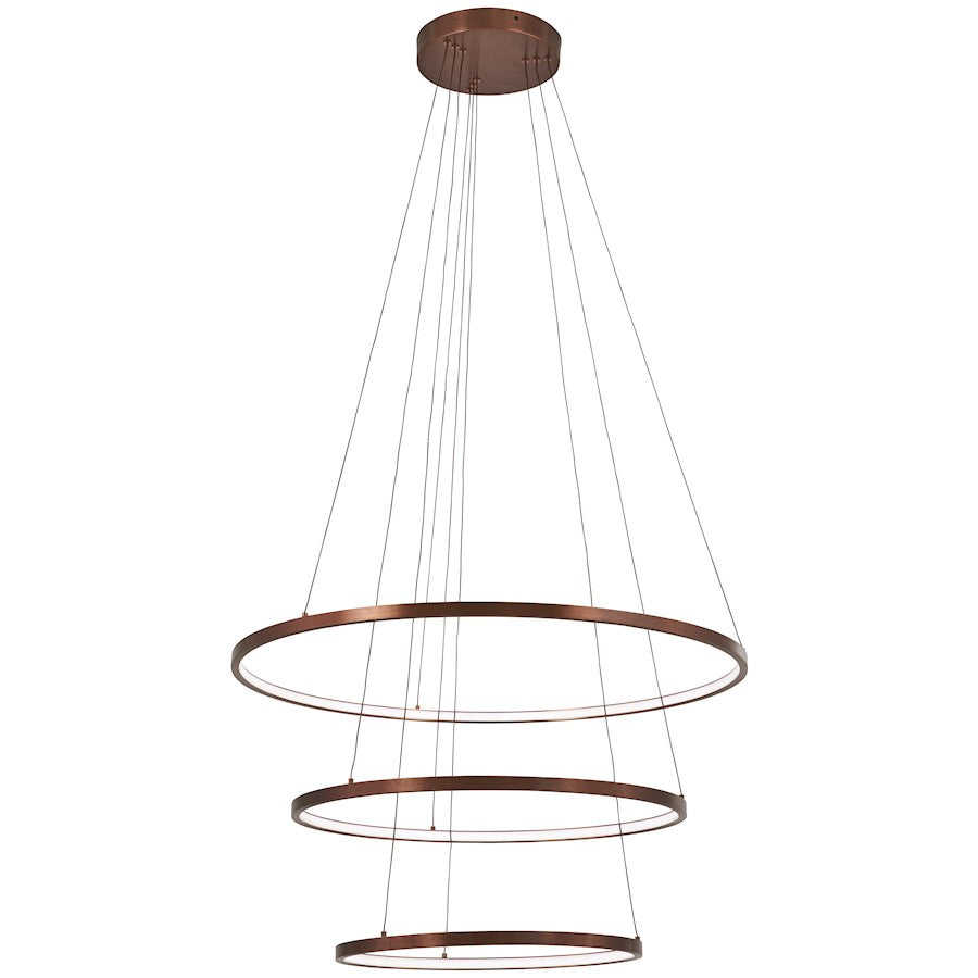 LED Pendant, Satin Bronze